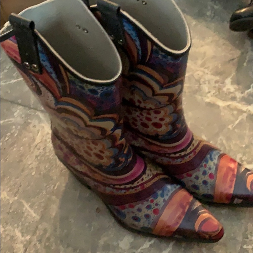 Cowboy rain boots